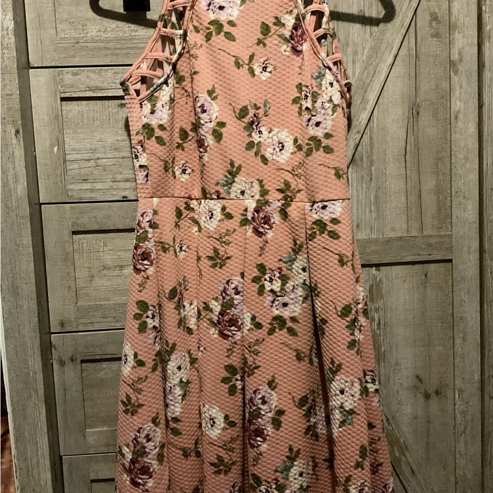 Rewind Pink Floral Dress